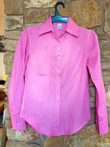Victoria Ladies Long Sleeve Shirt - Pink