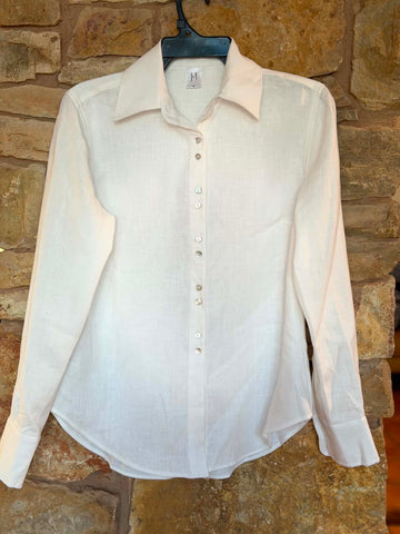 Victoria Ladies Long Sleeve Shirt - White